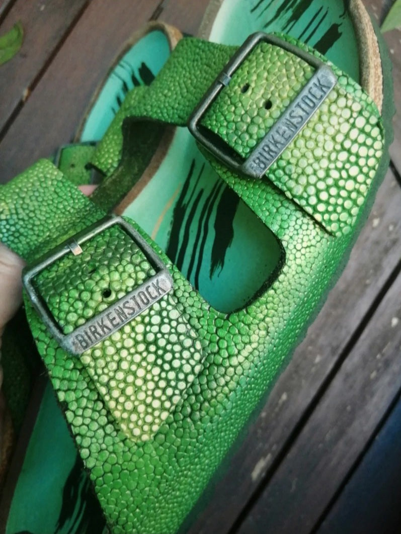 Sandales Birkenstock Arizona 41 🦎 vert, par Bo’Aime France 2025