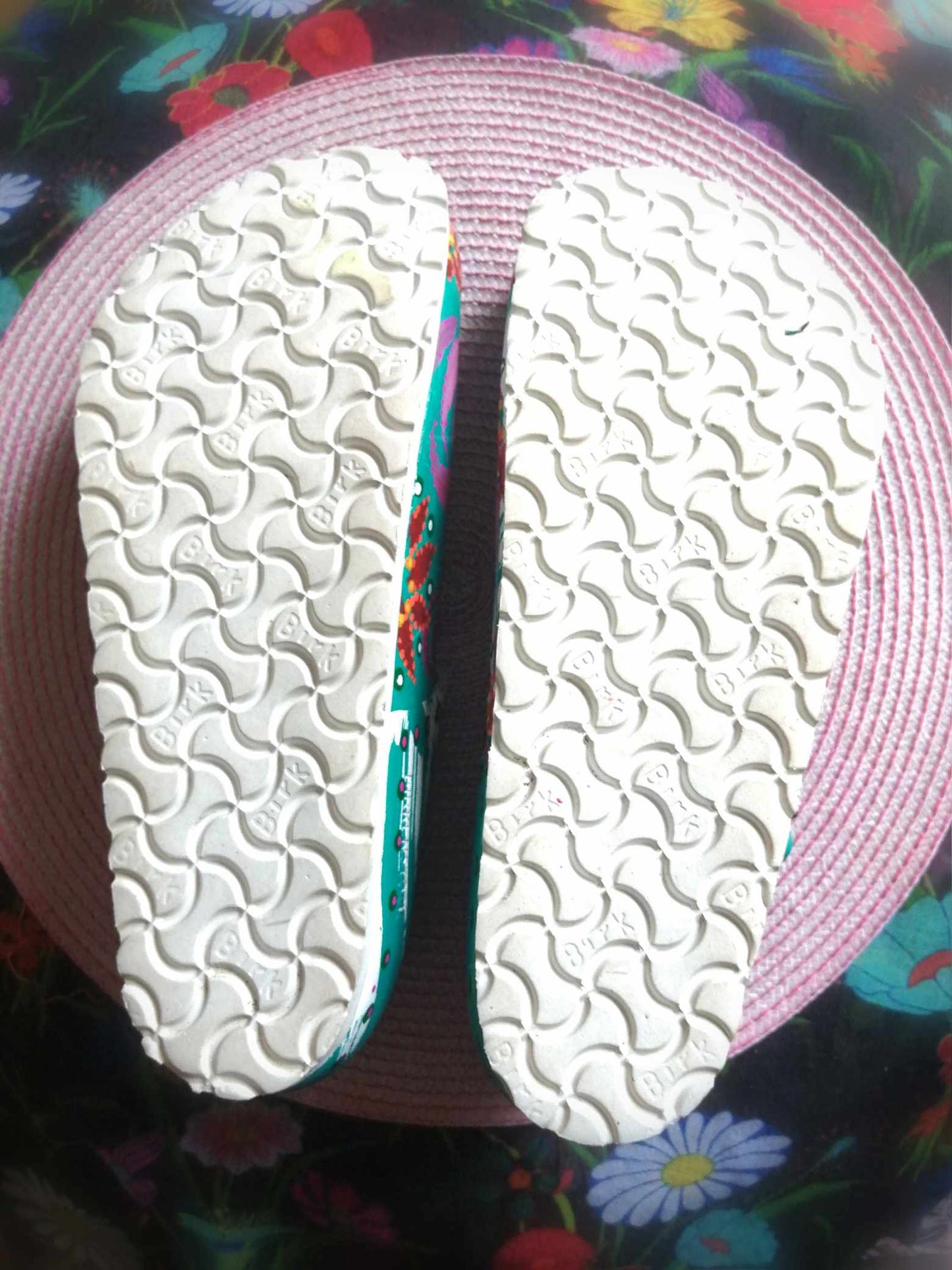 Babies BOHÈME de Birkenstock 41 turquoise et flower power 🌸