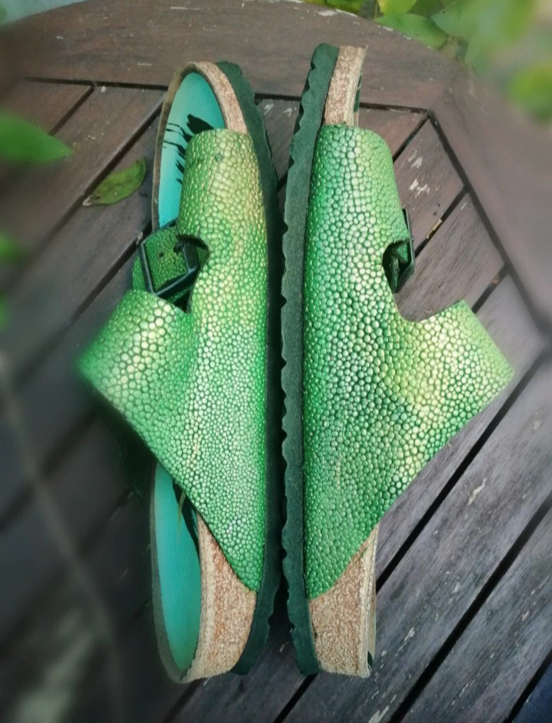 Sandales Birkenstock Arizona 41 🦎 vert, par Bo’Aime France 2025